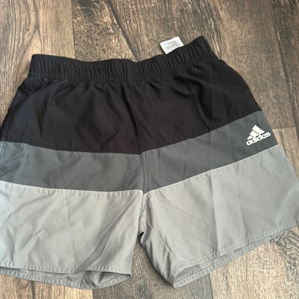 Adidas Tri-Tone Black and Gray Shorts
